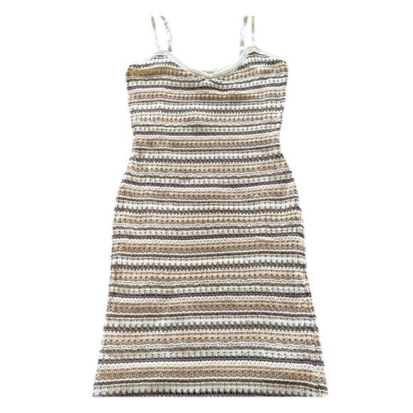 NWT Olive + Oak Crochet Slip Bodycon SunDress Summer Sexy Retro 70s Boho Sz M - Picture 14 of 14